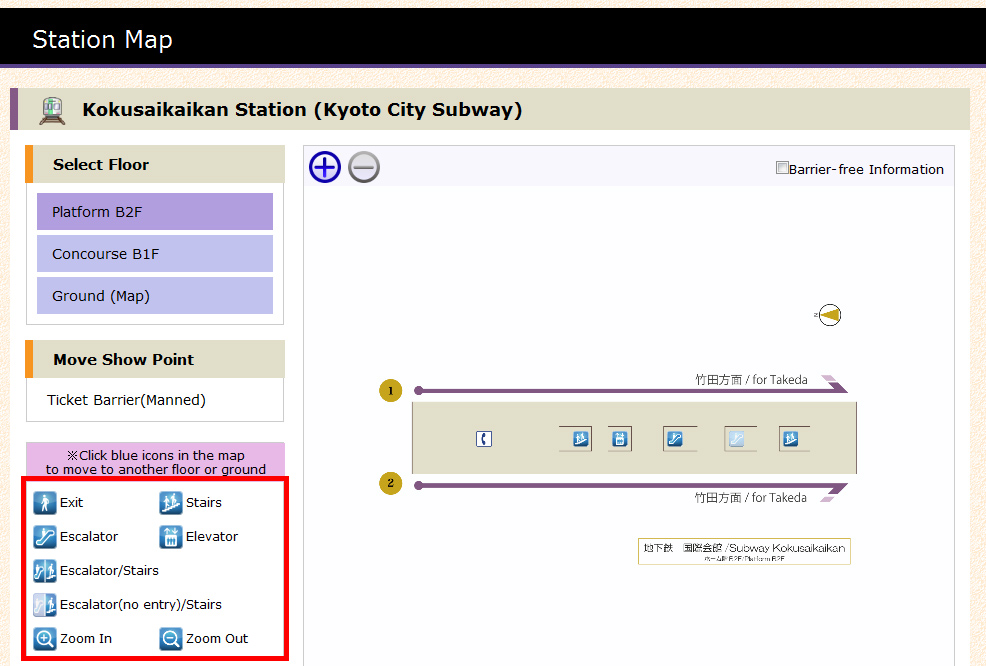 Station map page